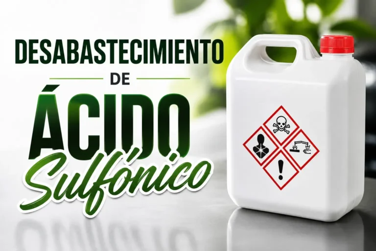Desabastecimiento de ácido sulfónico