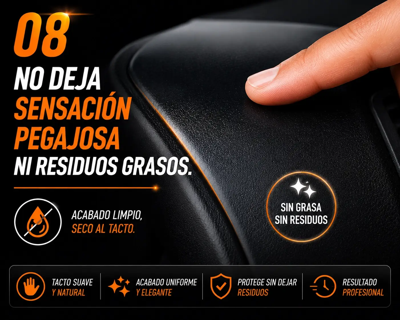 Restaurador de plásticos y cauchos