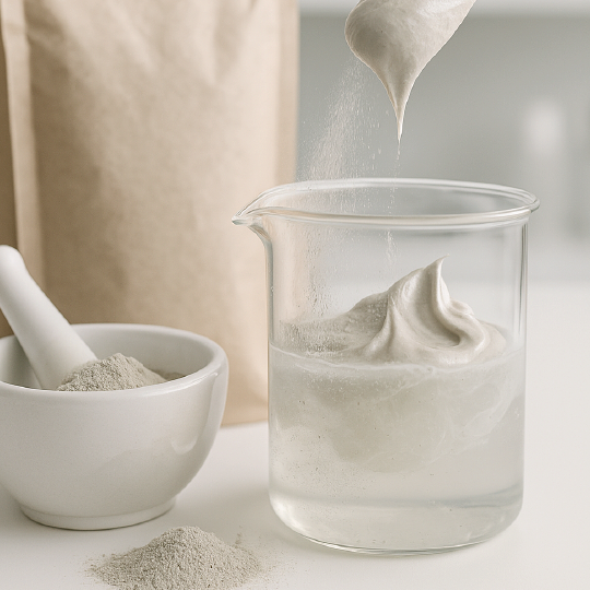 ZERABENTOS Arcilla natural con propiedades absorbentes, utilizada como agente funcional.